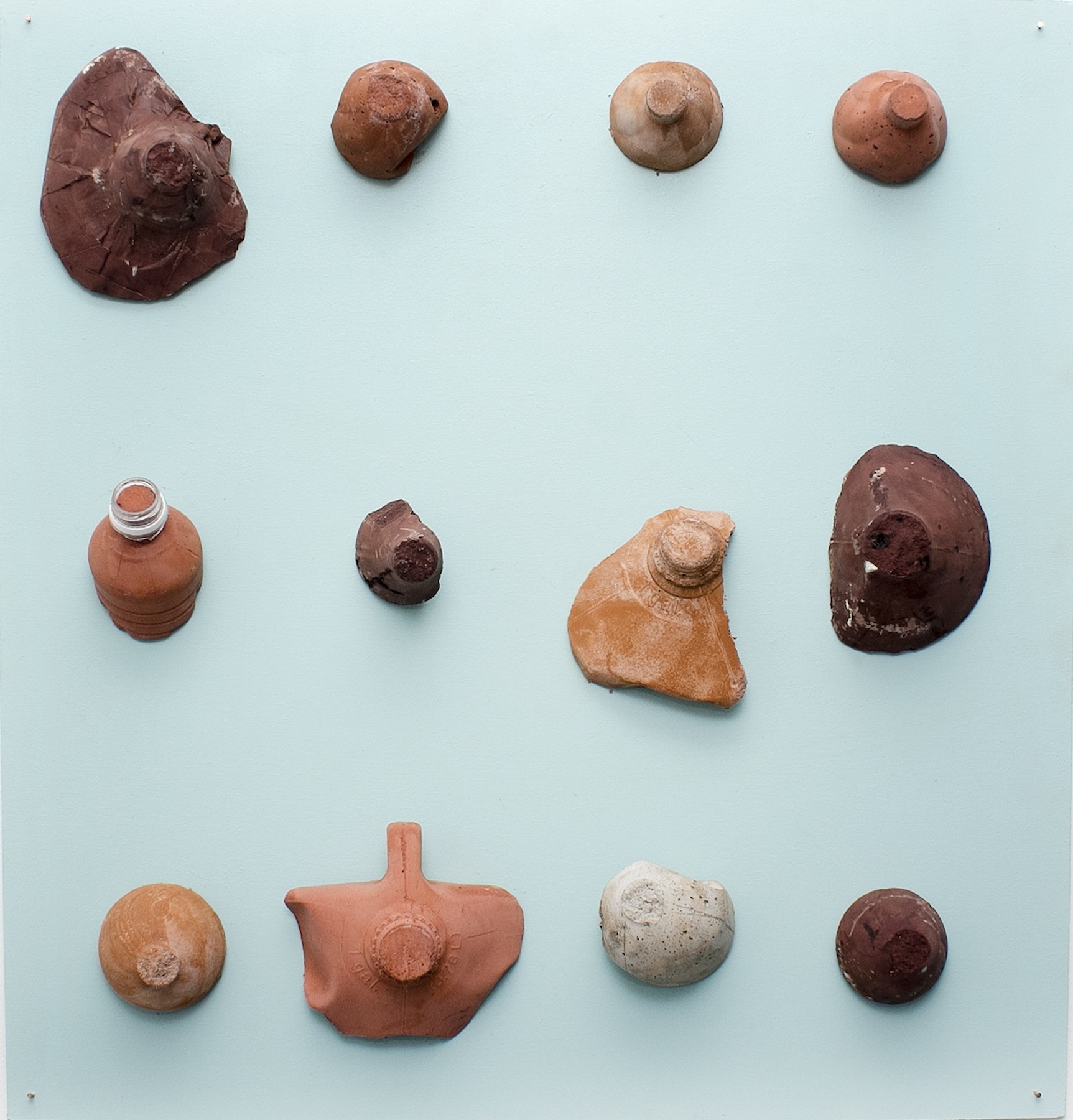 Sarita Westrup. EX VOTOS (BREASTS), 2016. Cement casting. Sizes variable