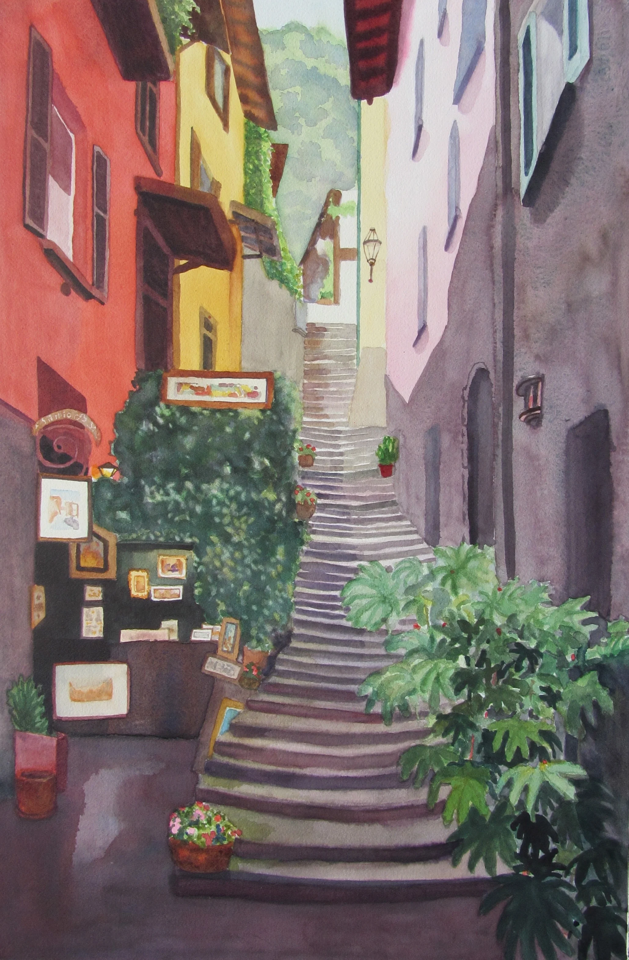 Italian Steps, 20" x 14"