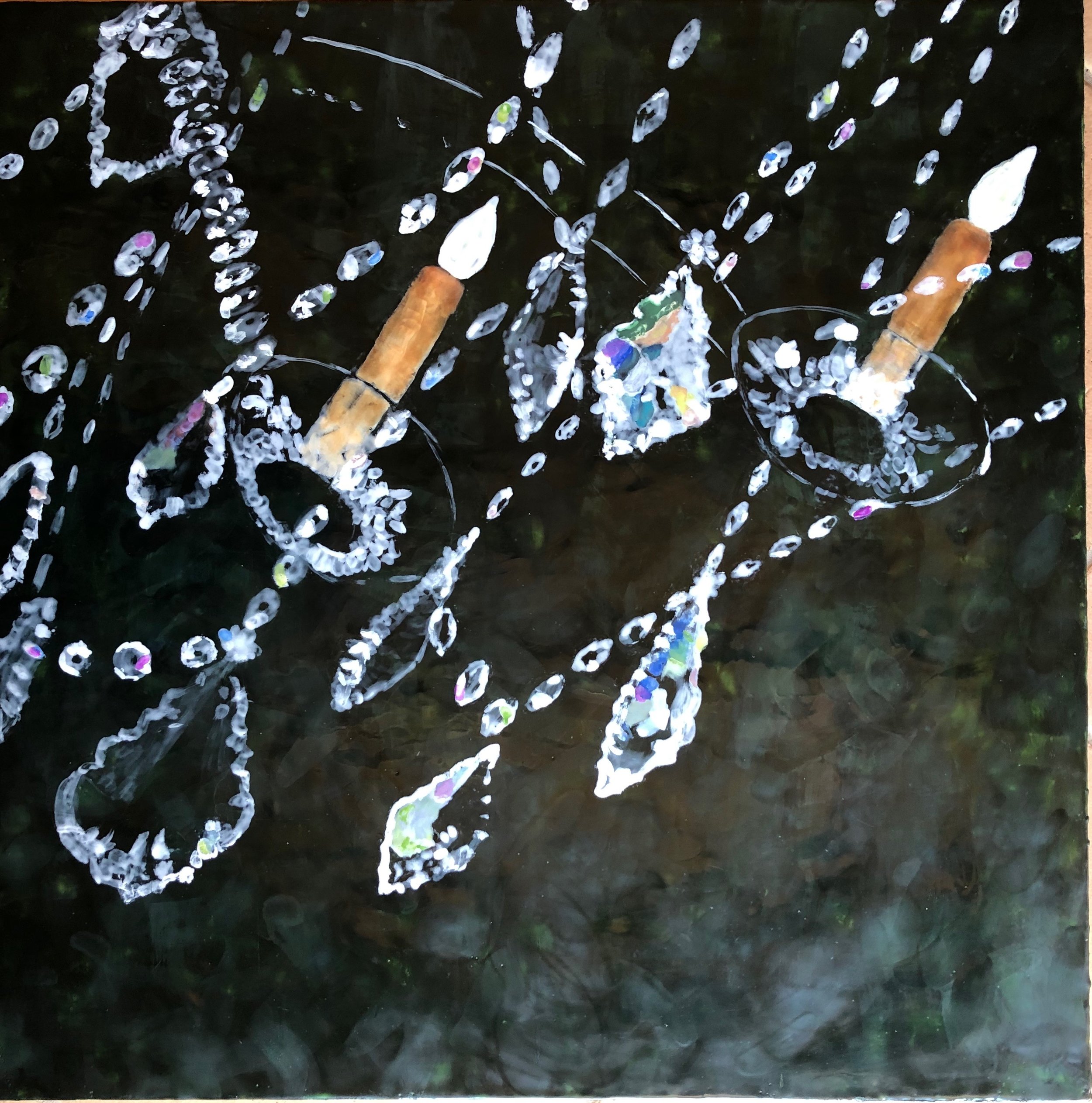 Crystal Chandelier 24"x 24"