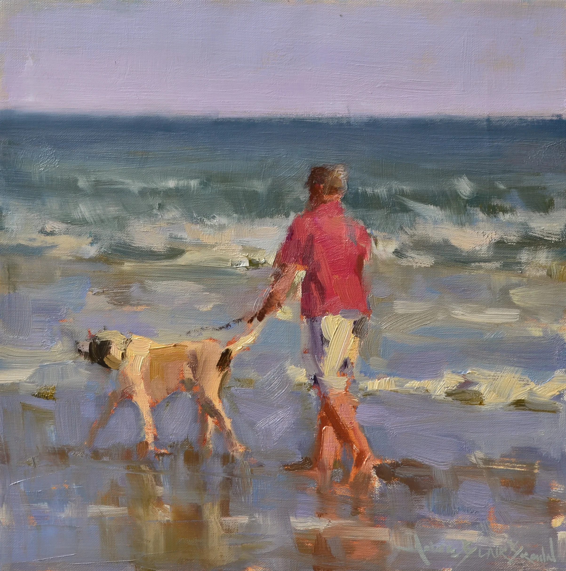 "Lucky Dog" 12x12 oil on linen
