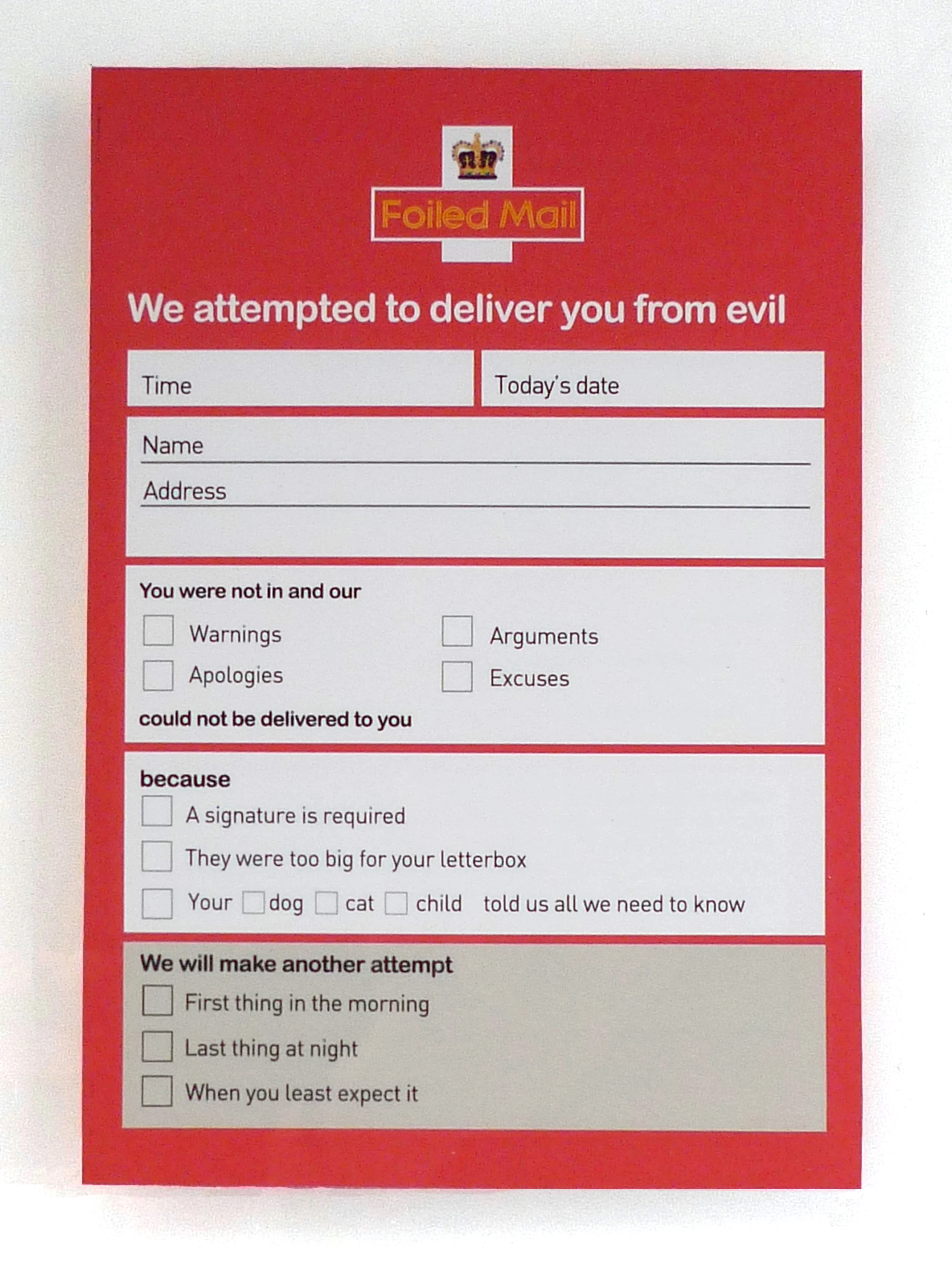 Unfound Object II (Attempted Delivery)