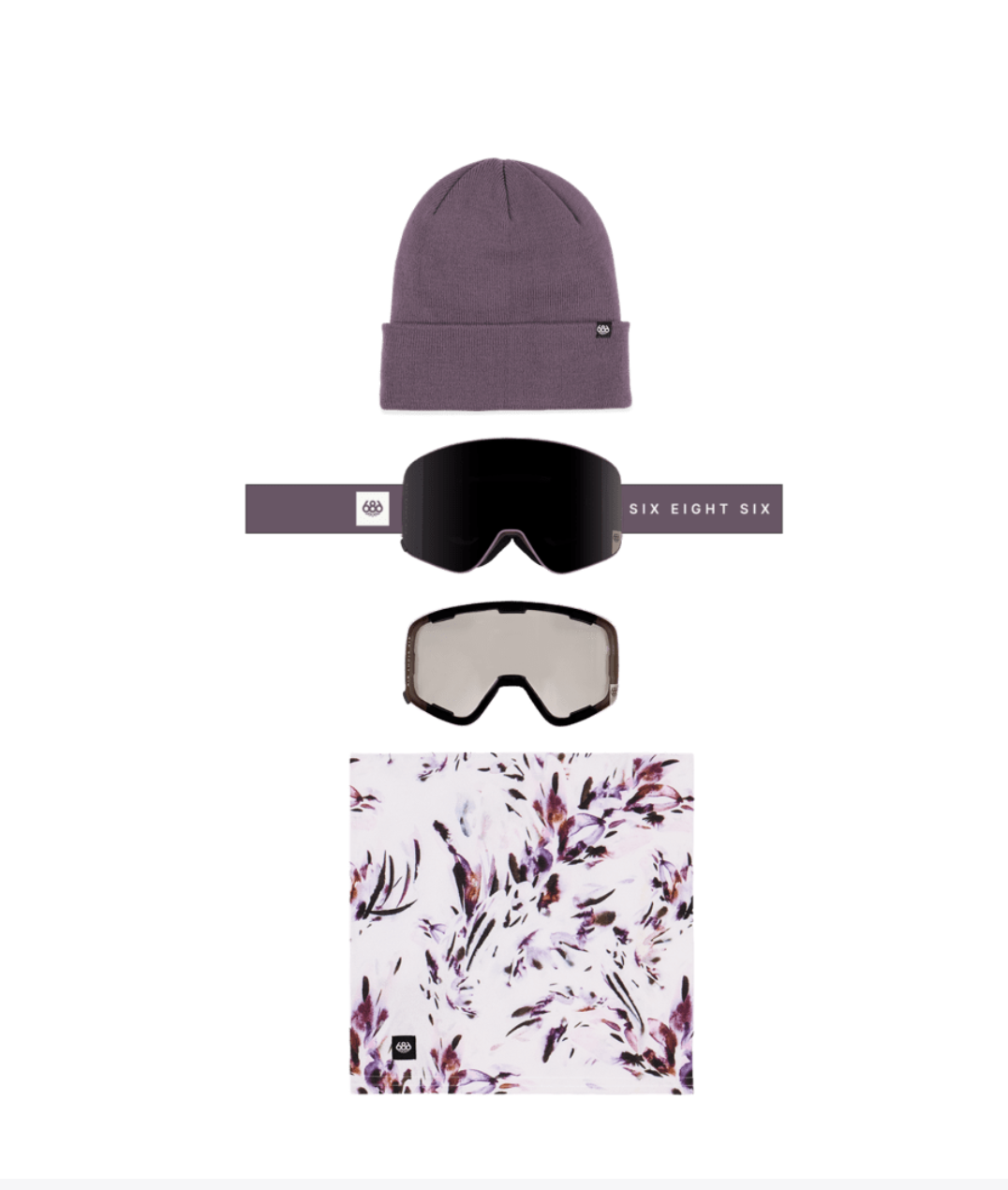 686 Smarty Magnetic Goggle Pack (Black Plum)