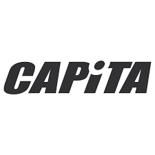 Capita logo in black text with a dot over the 'I'