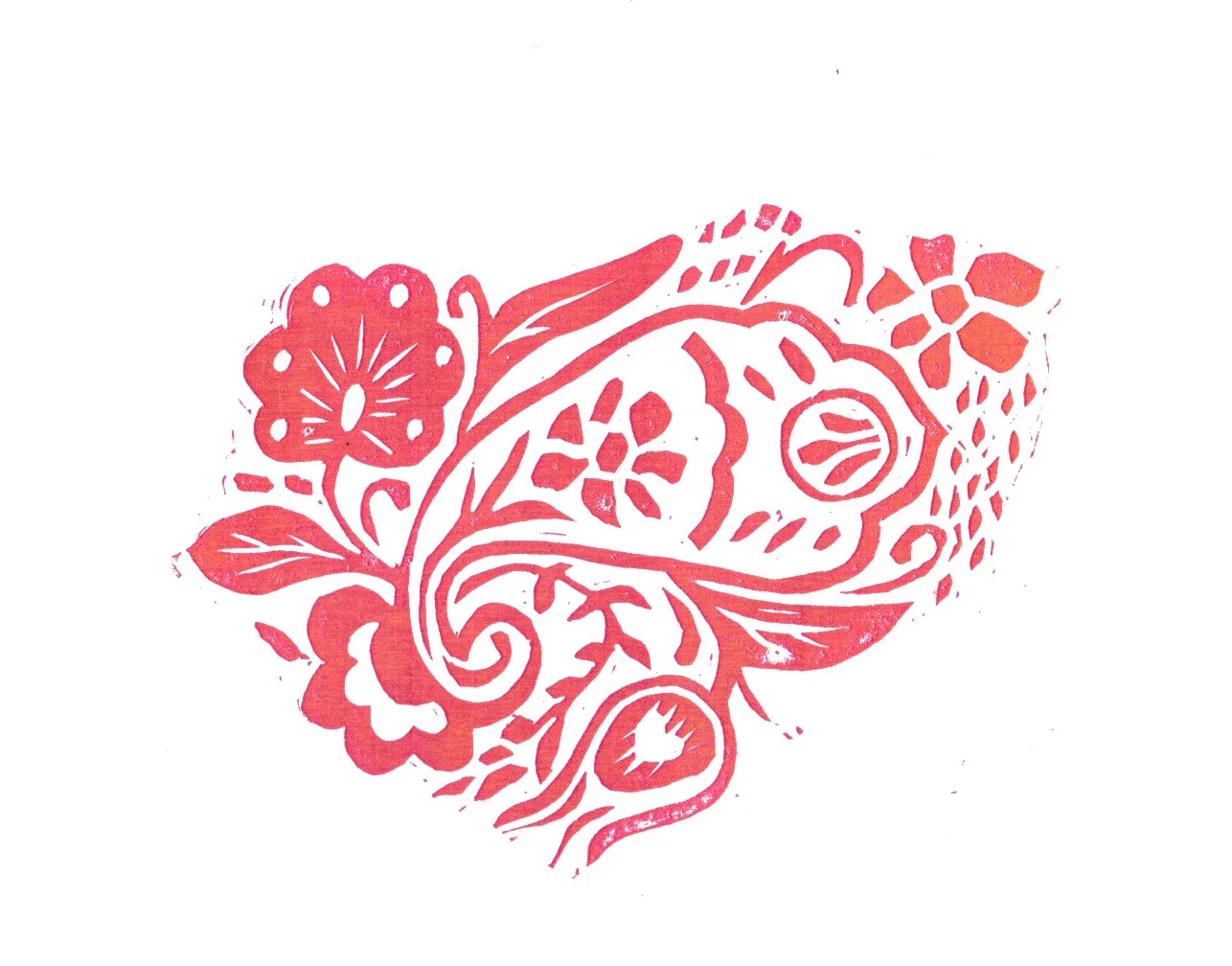 Stamp of the hand carved Block Print