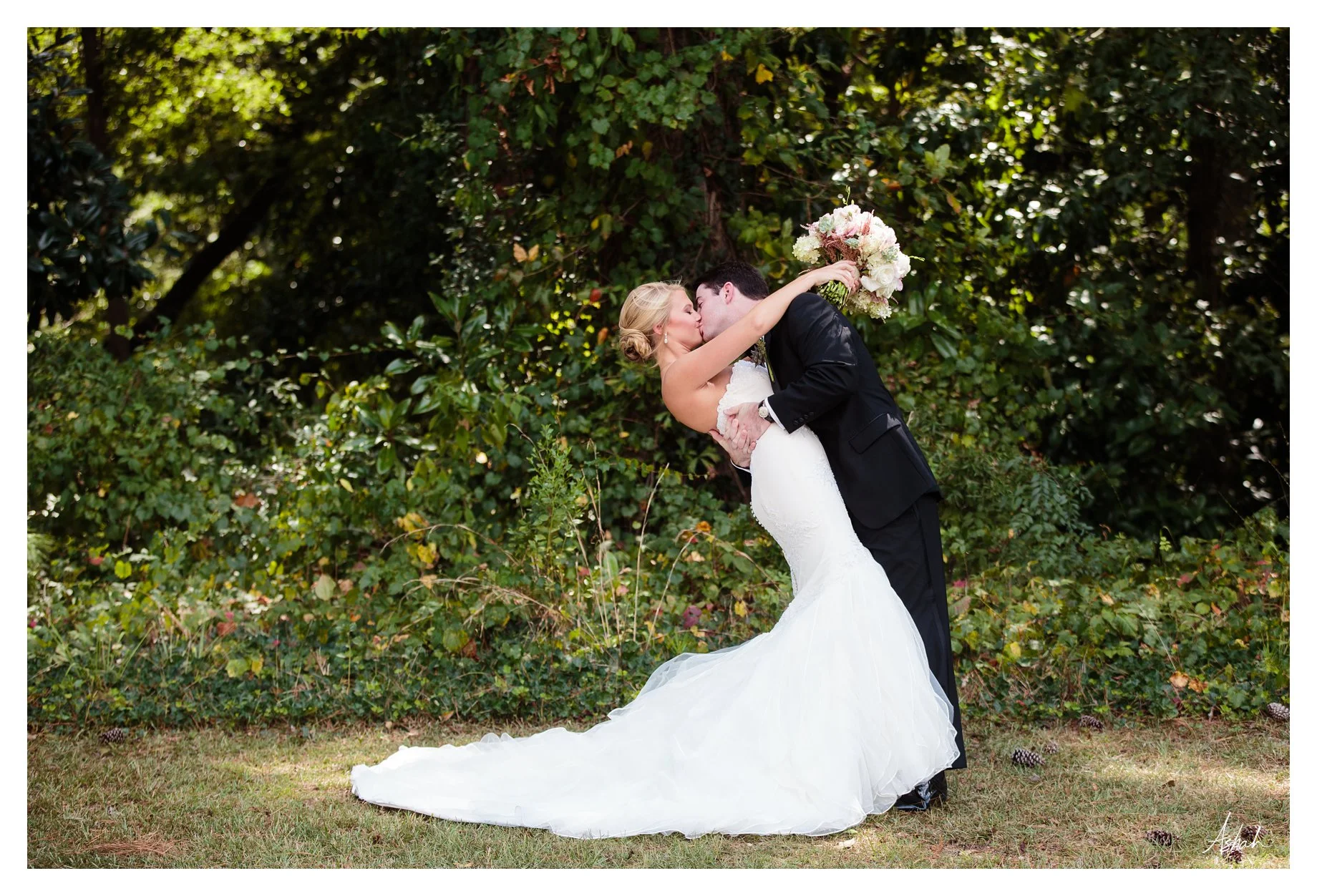 The Kiss - Macon Wedding Photographer