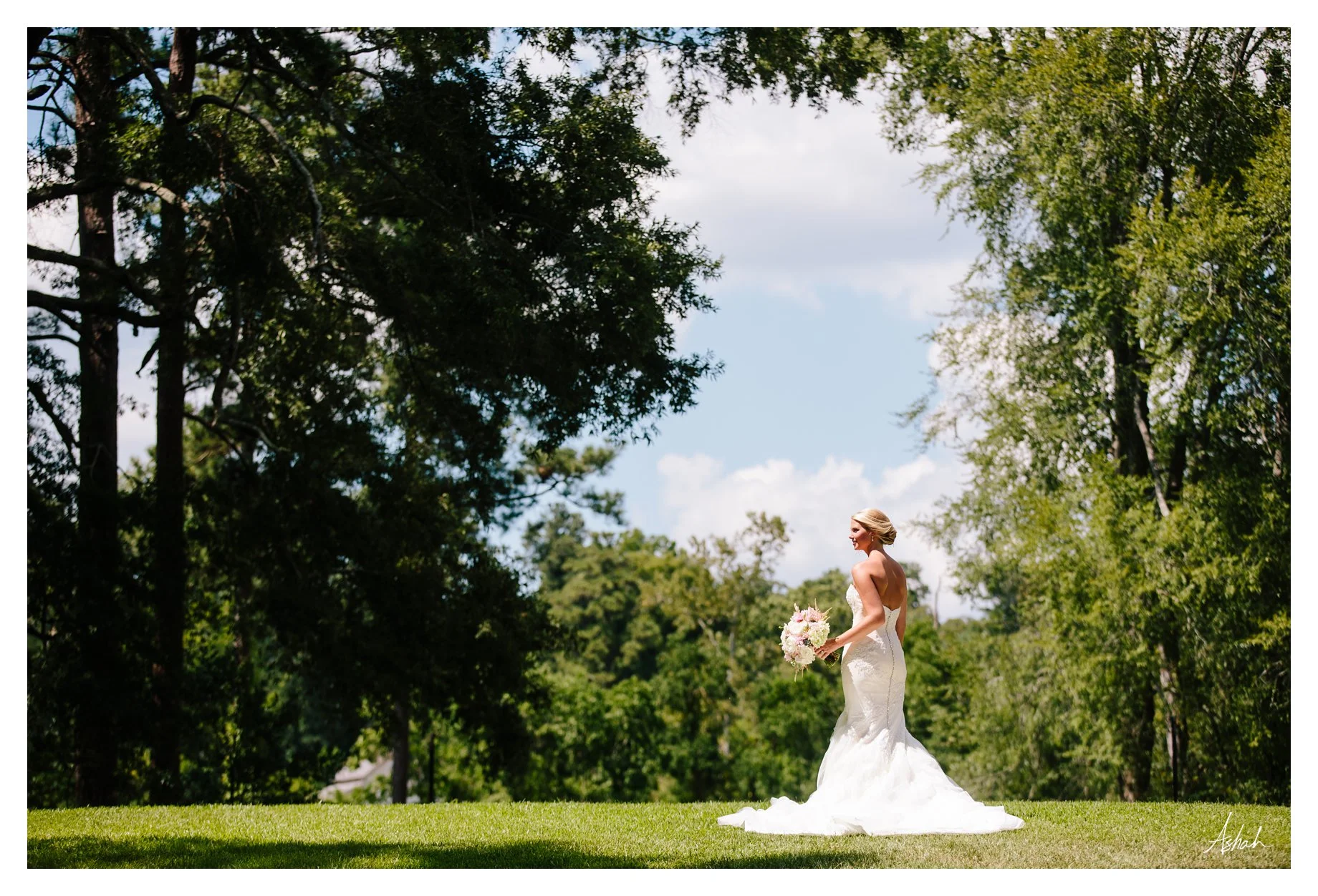 The Bride in Profile - Macon Wedding Photographer