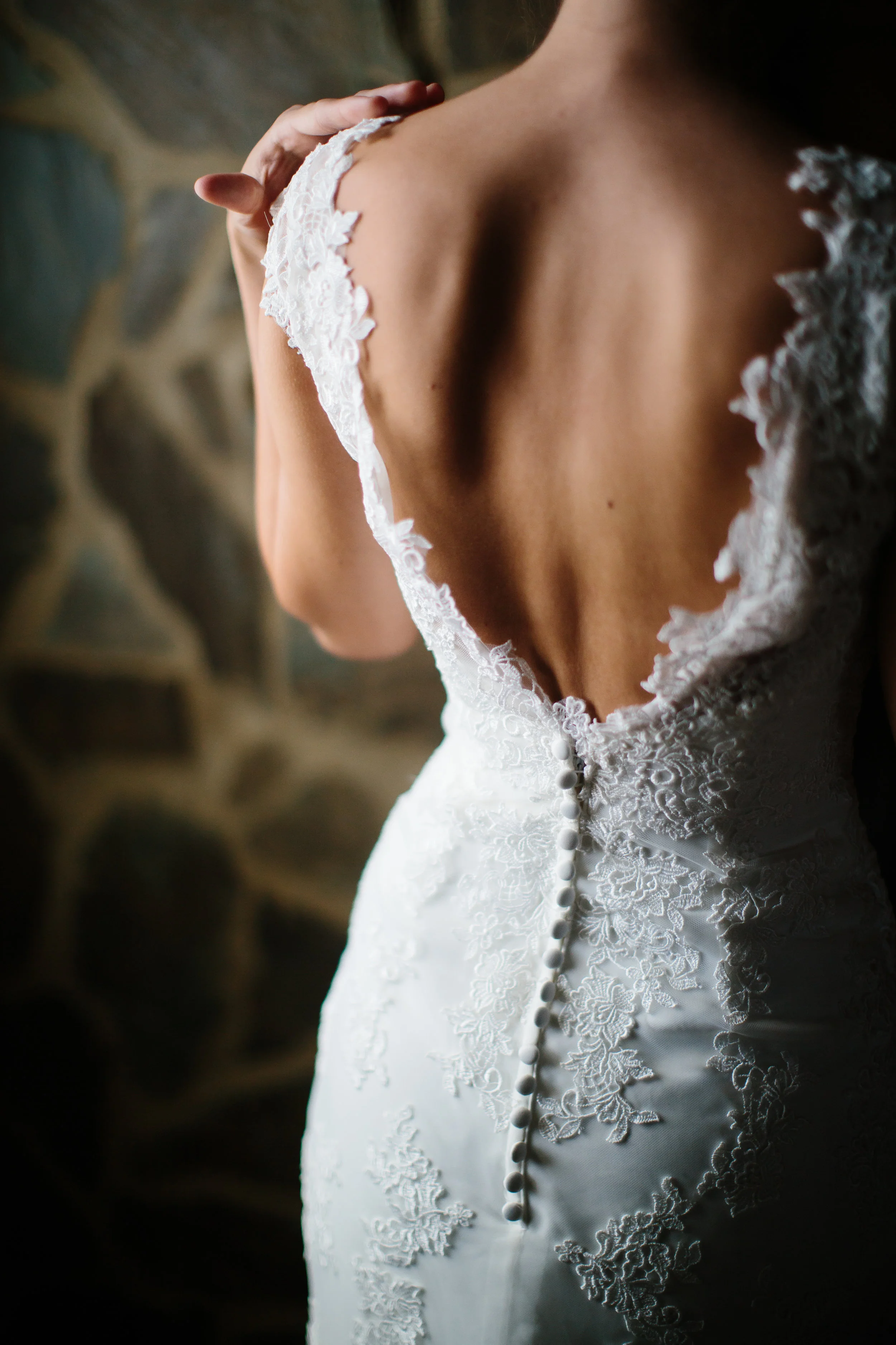 Bride Open Back Dress - Bridal Portraits Middle Ga