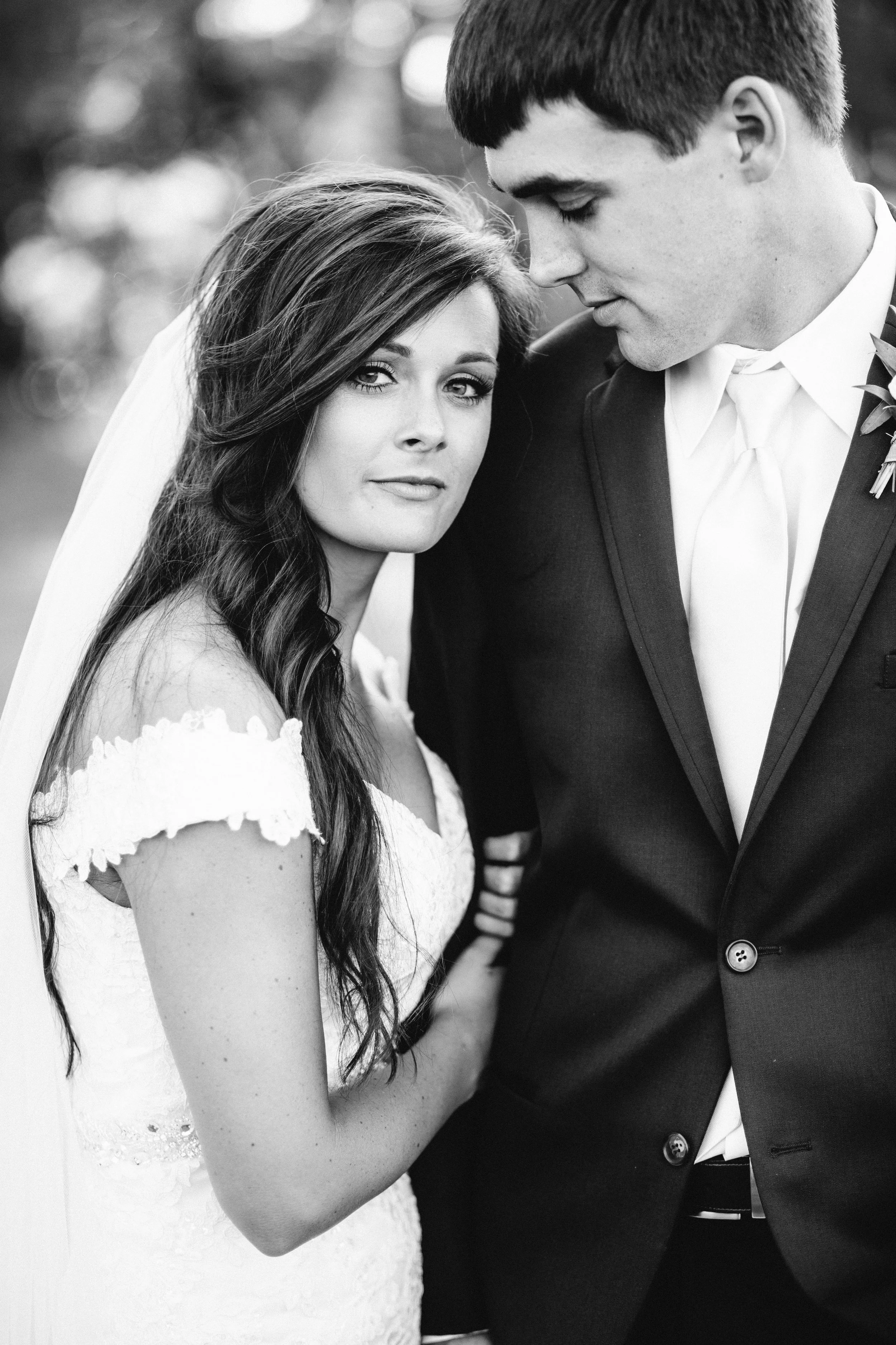 Groom Gazes Lovingly at his Bride - Warner Robins Photographer