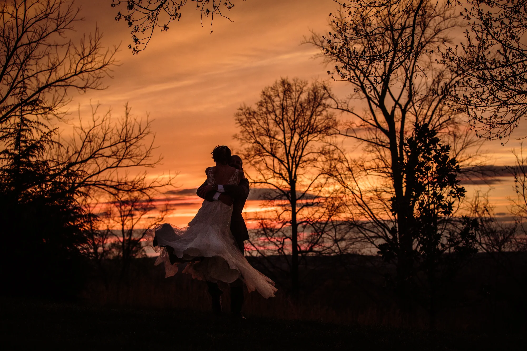 Twirling at Sunset - Wedding Photographer