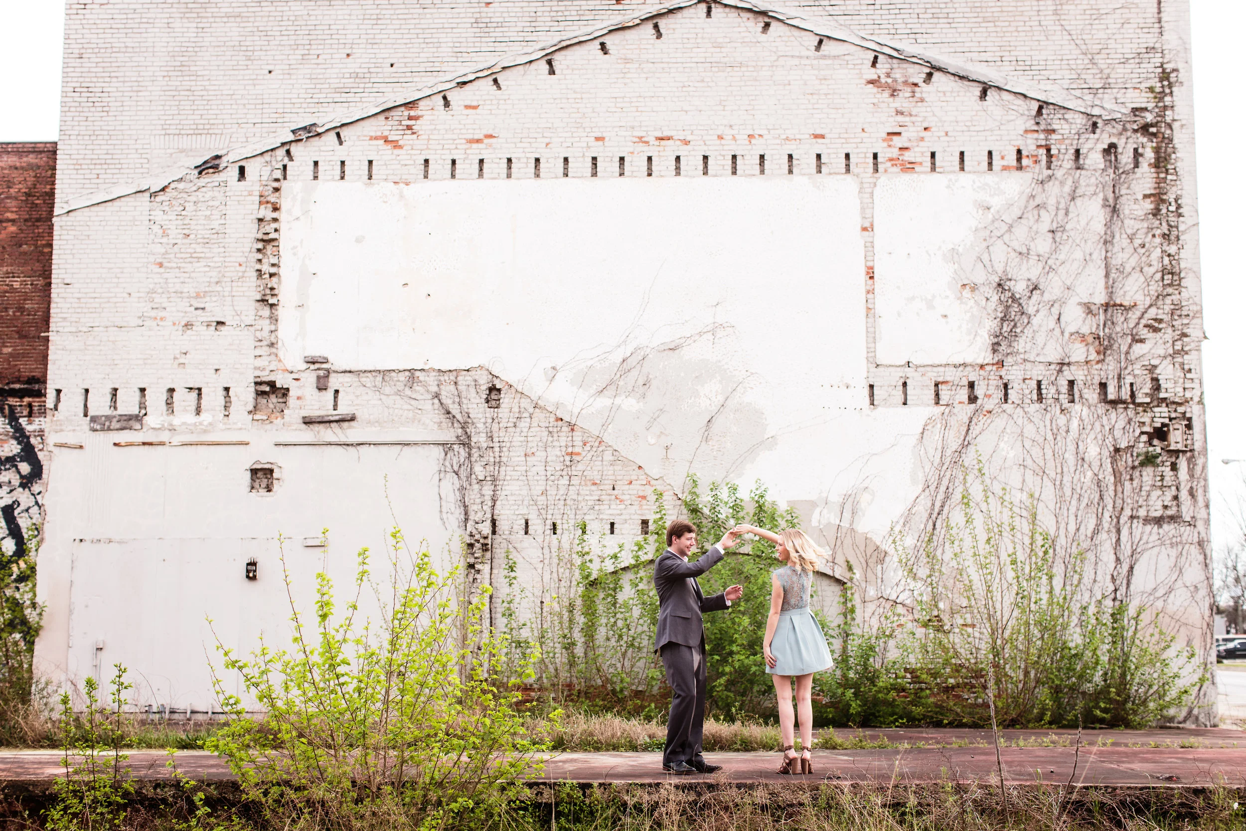 Urban Engagement Portrait - Middle Ga Photography