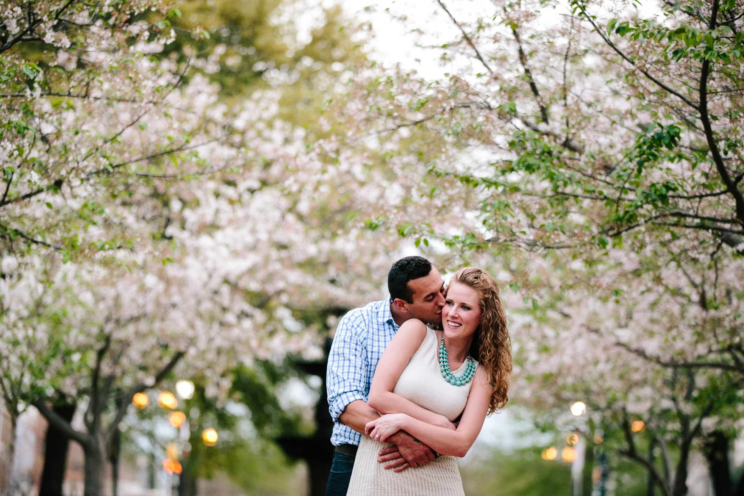 A Hug in Flowering Orchard - Ashah Photography