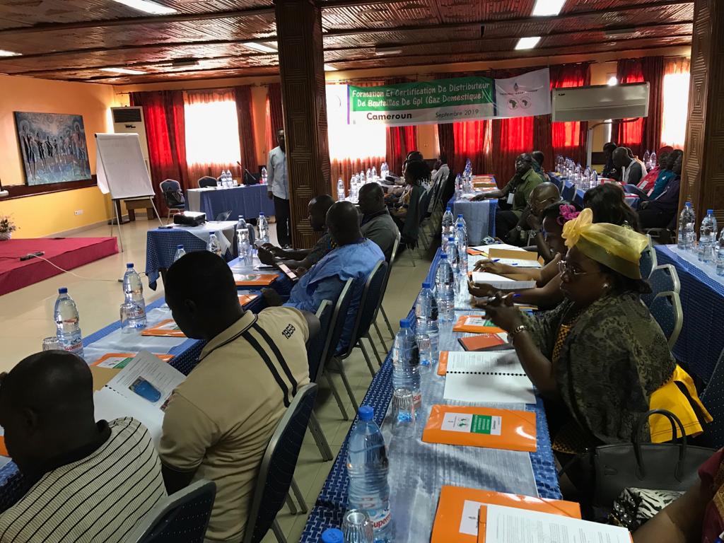 Training of LPG distributors in Yaounde, September 2019.