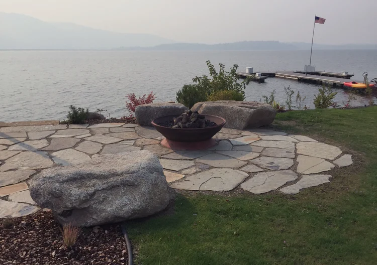 Pend Oreille Patio North Idaho Landscaping Pacific Garden Design