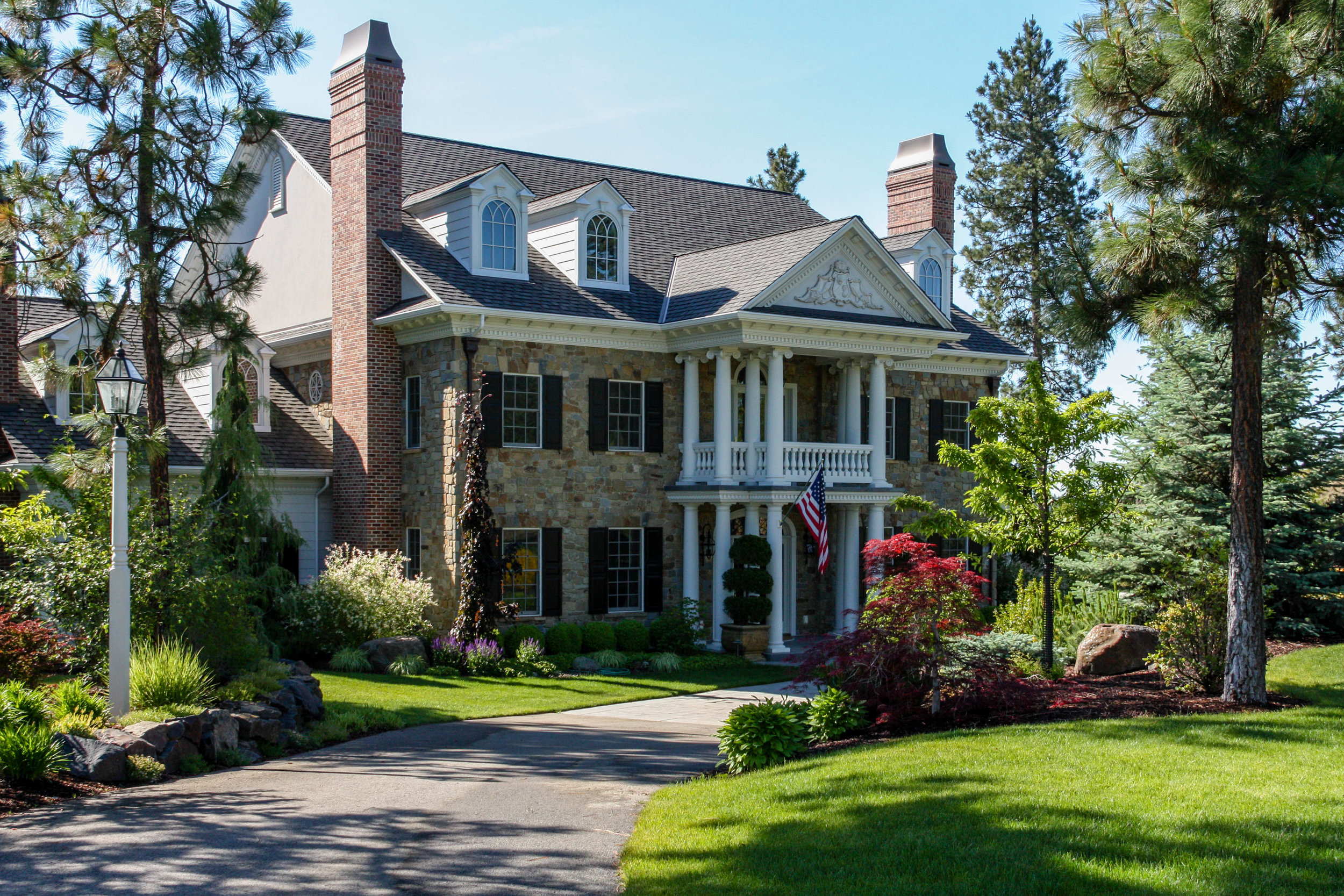 spokane colonial estate landscaping the ridge at hangman