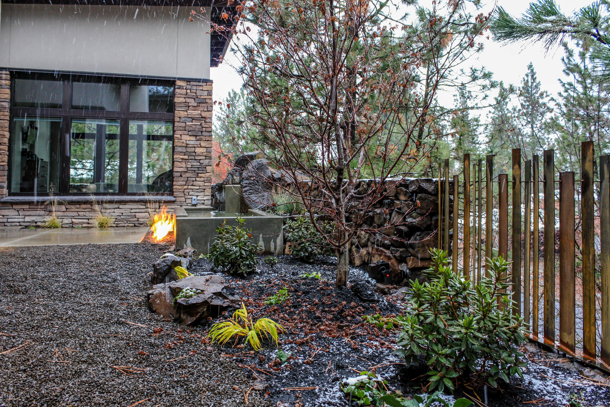 spokane south hill passive house contemporary landscaping