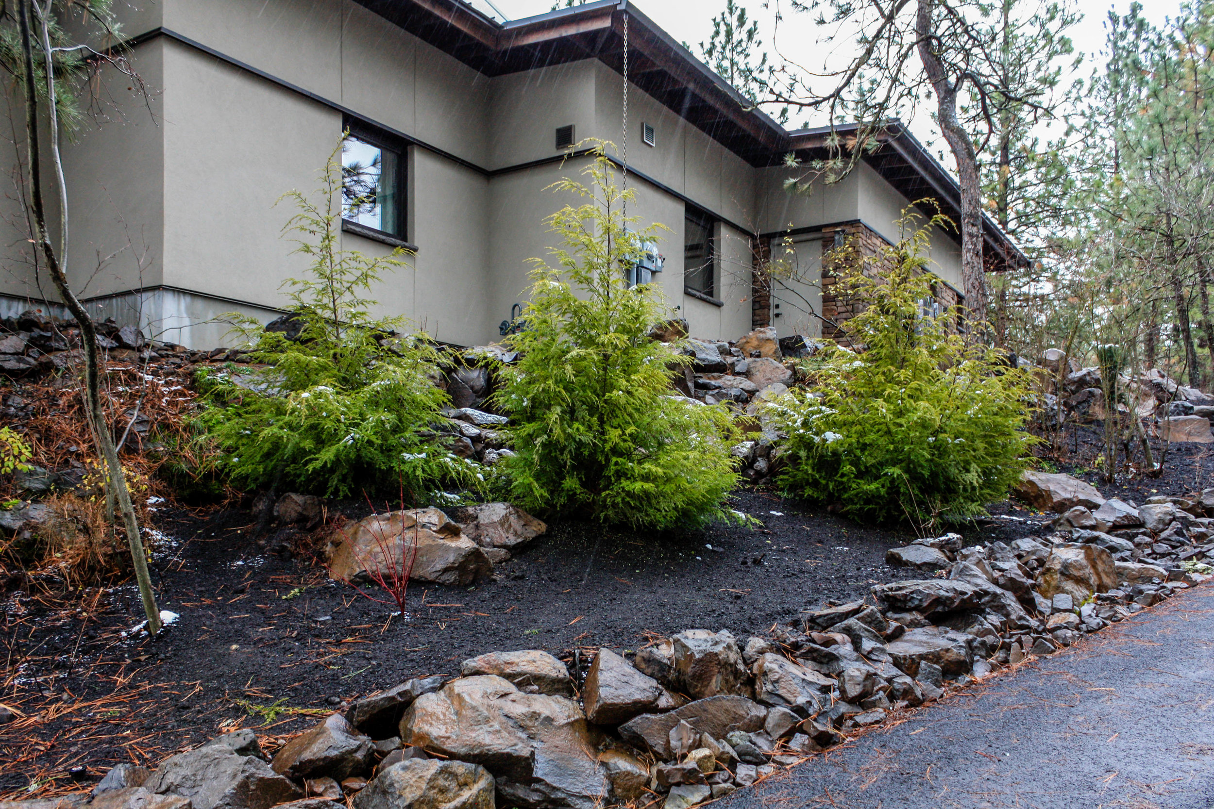 spokane contemporary south hill landscaping