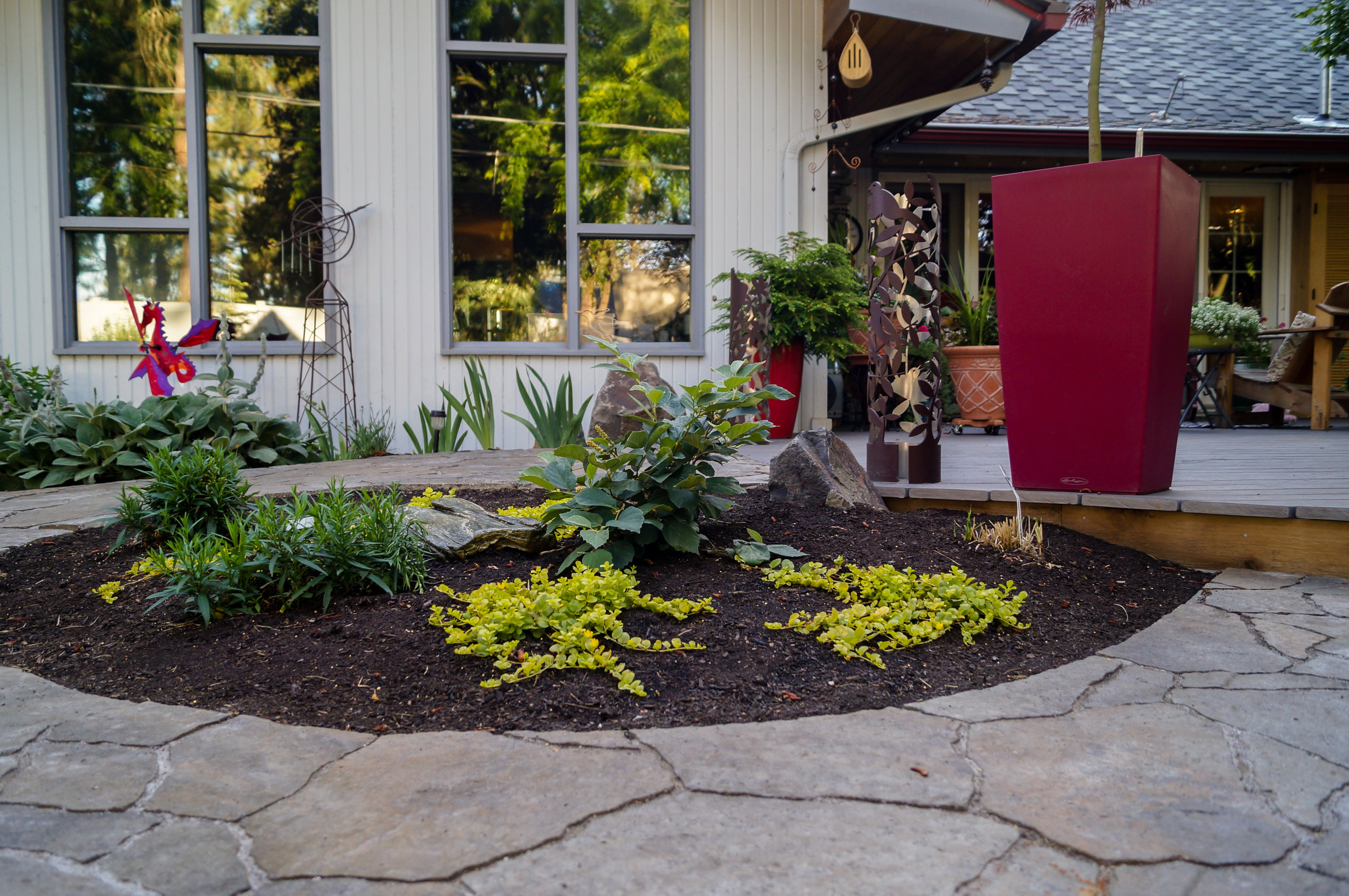 paver ramp with landscaping for accessibility in spokane