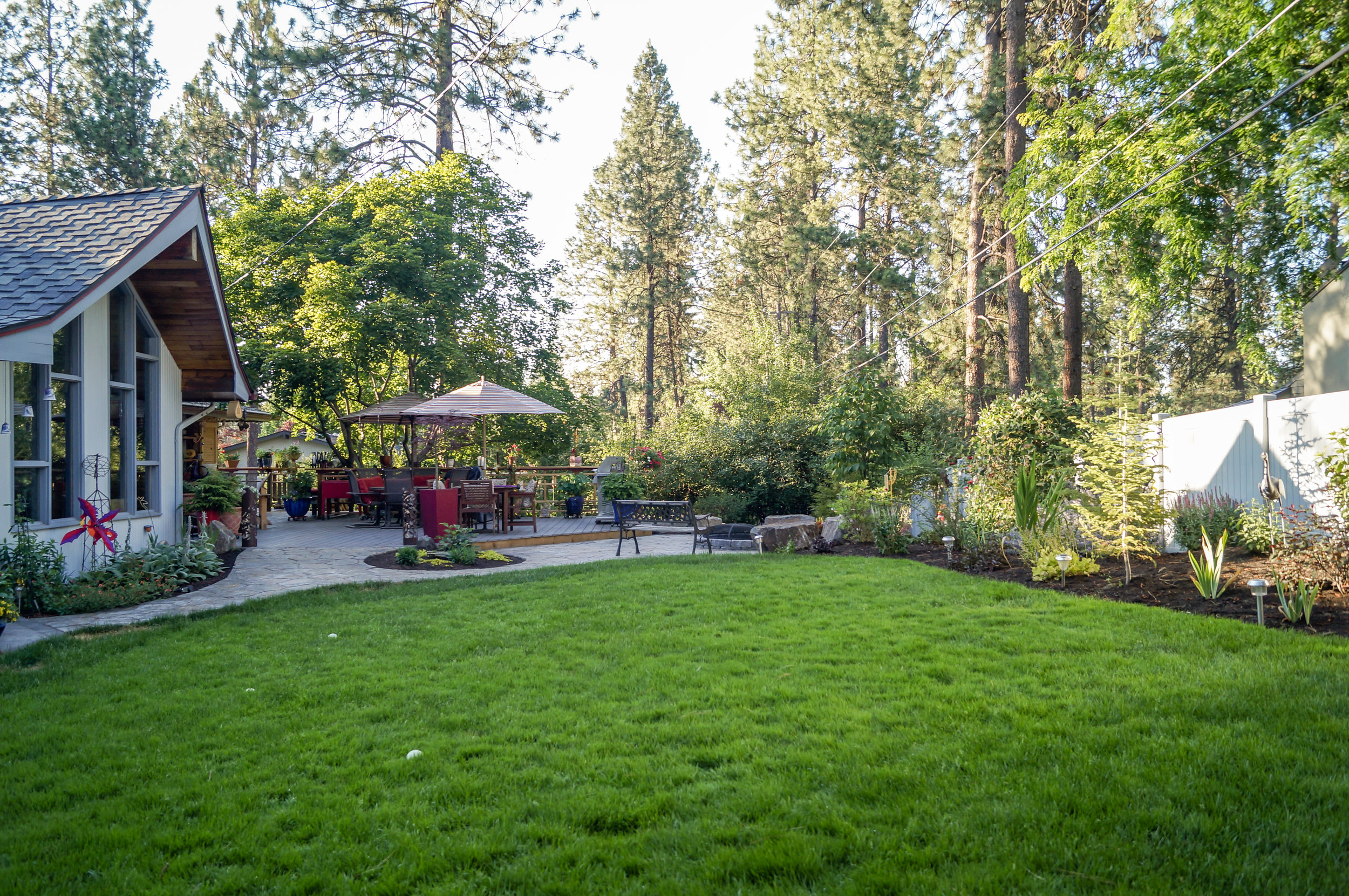 spokane landscaping for mid century ranch house