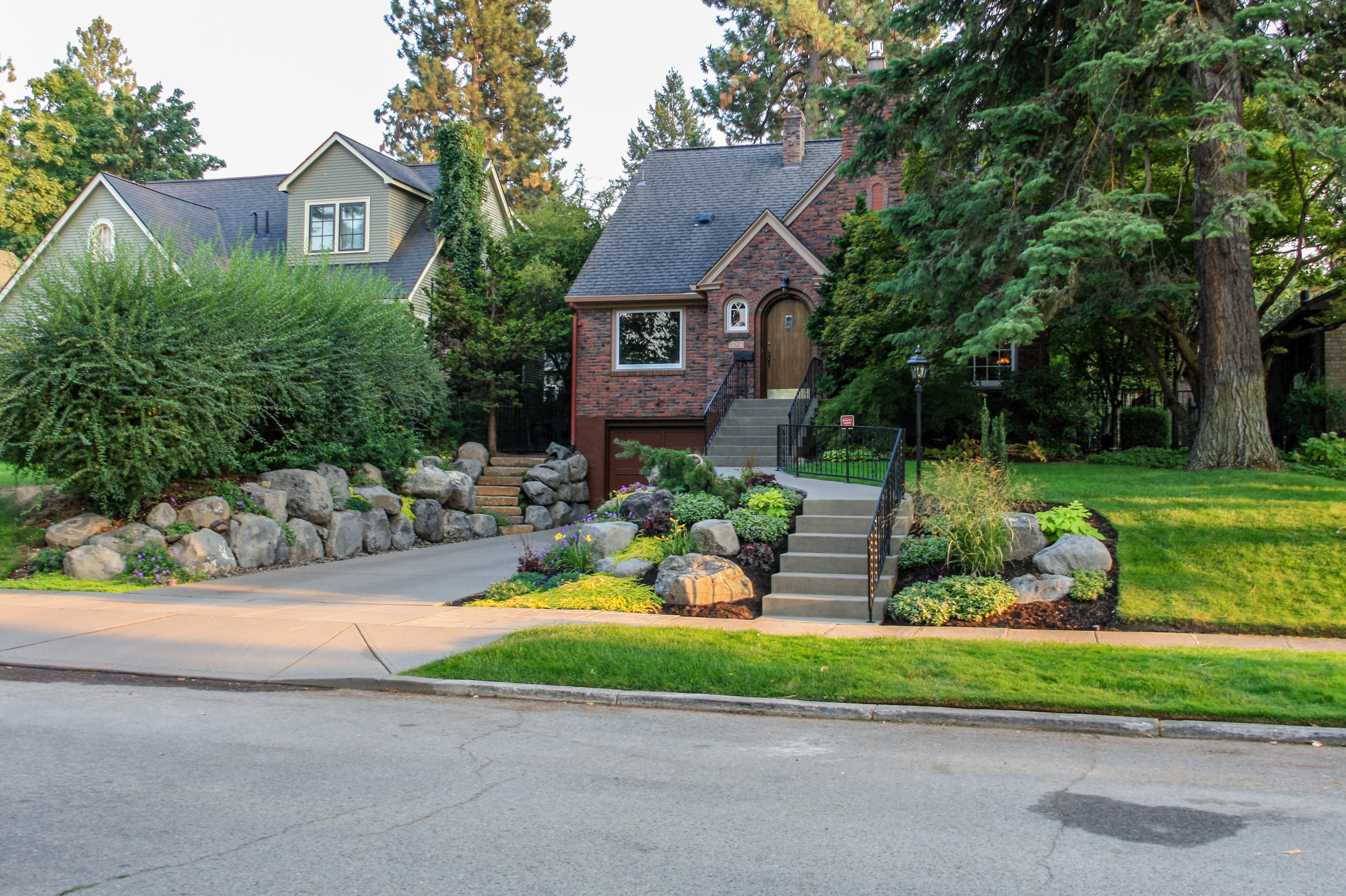 spokane south hill front yard landscaping