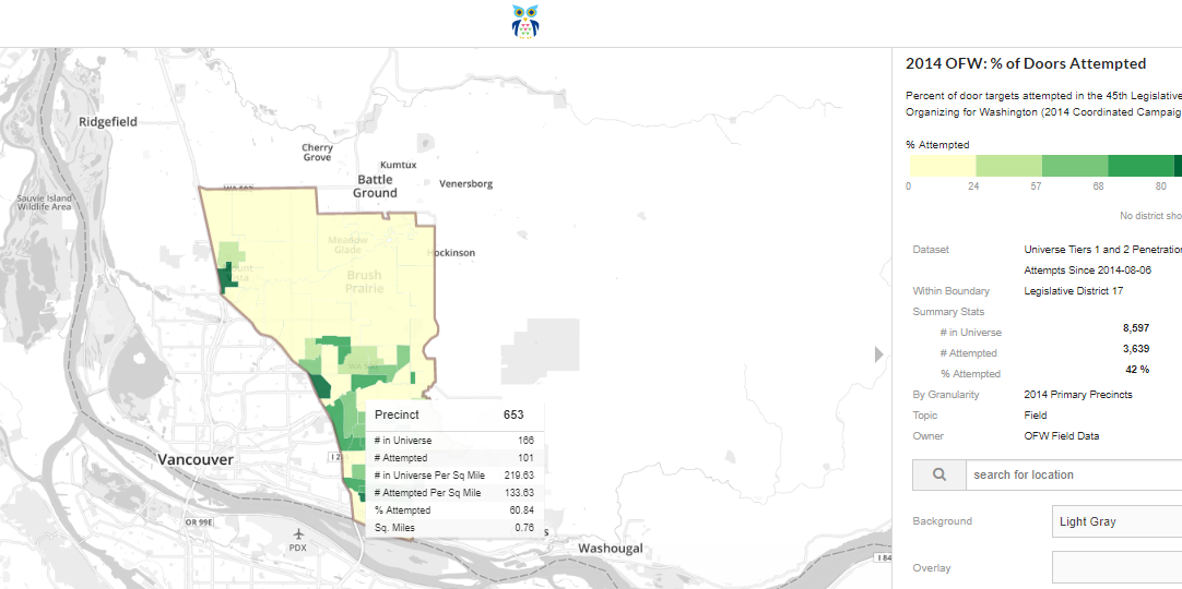 A penetration map from Washington