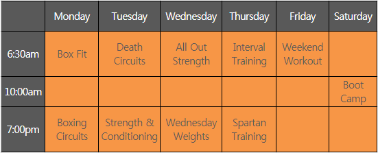 Fusion Health Gym Class timetable.png