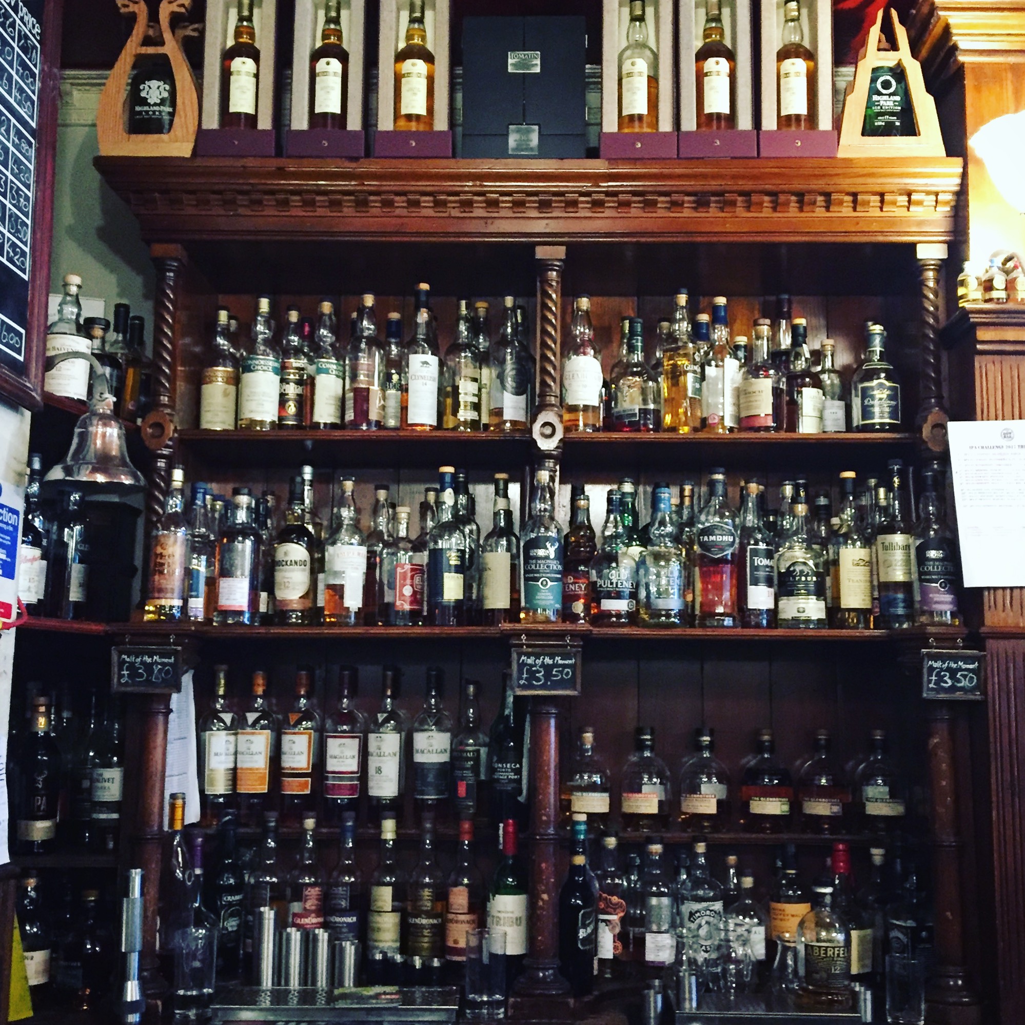 Bow Bar Whiskey selection. 371 varieties and counting :)