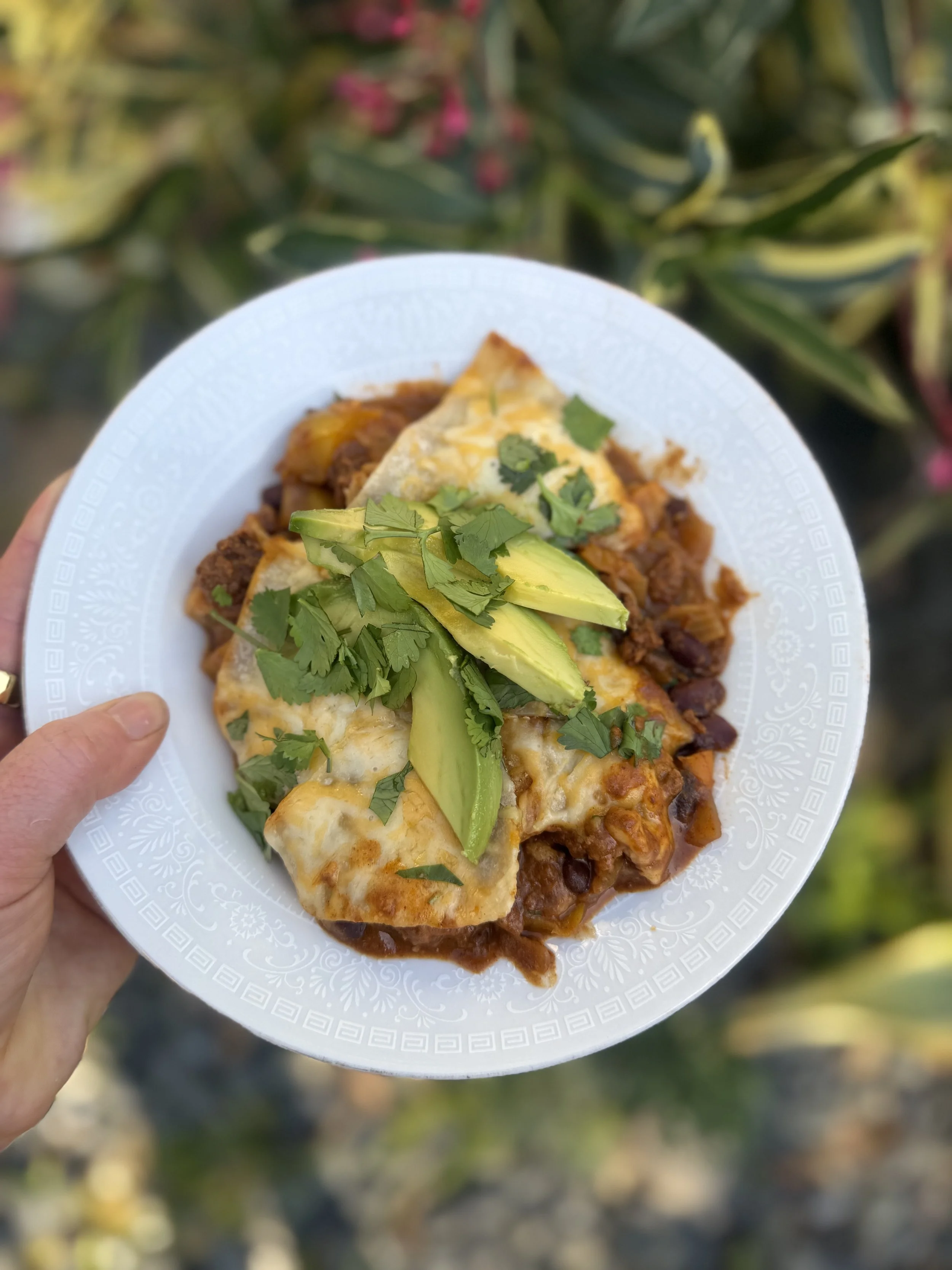 Slow Cooker Enchilada Casserole