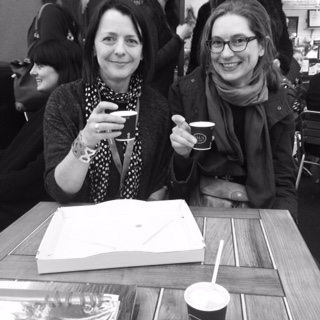 Julie (L) and Pippa (R) enjoying a pitstop mid-show