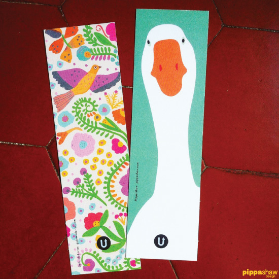 Janine chose to pair two designs together and we love how Gabriela Larios' pattern compliments Pippa's Silly Goose. 
