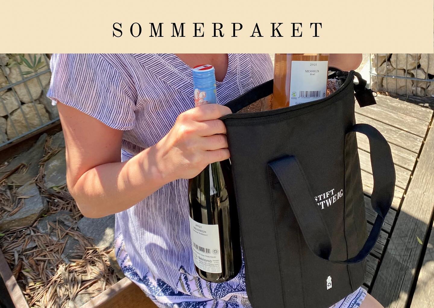 Leichte Weine f&uuml;r hei&szlig;e Tage im Sommer - ab sofort im Online Store verf&uuml;gbar 🙌☀️

Mit K&uuml;hltasche inklusive ✌️ #sommerpaket

#weingut #stiftgoettweig #goettweig #kremstal #wine #wein #austrianwine #1oetw #erstelagen #winelover #w