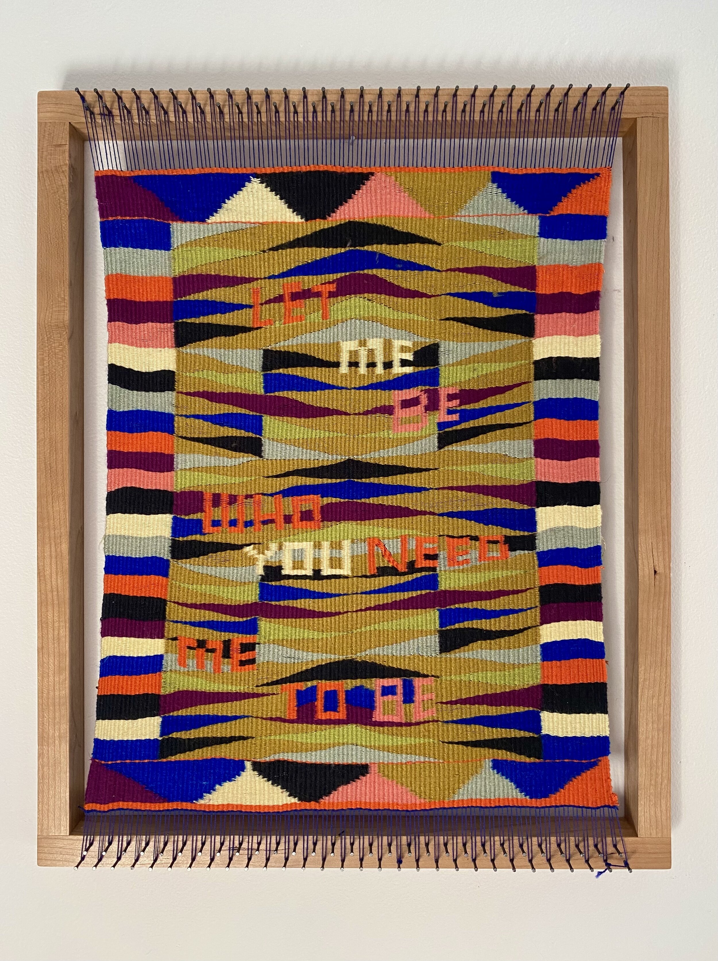 A completed weaving as part of the edition