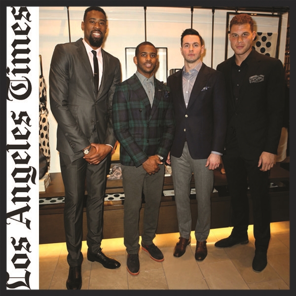   L.A. Times  - "L.A. Clippers step out in style to Burberry runway screening"&nbsp; 