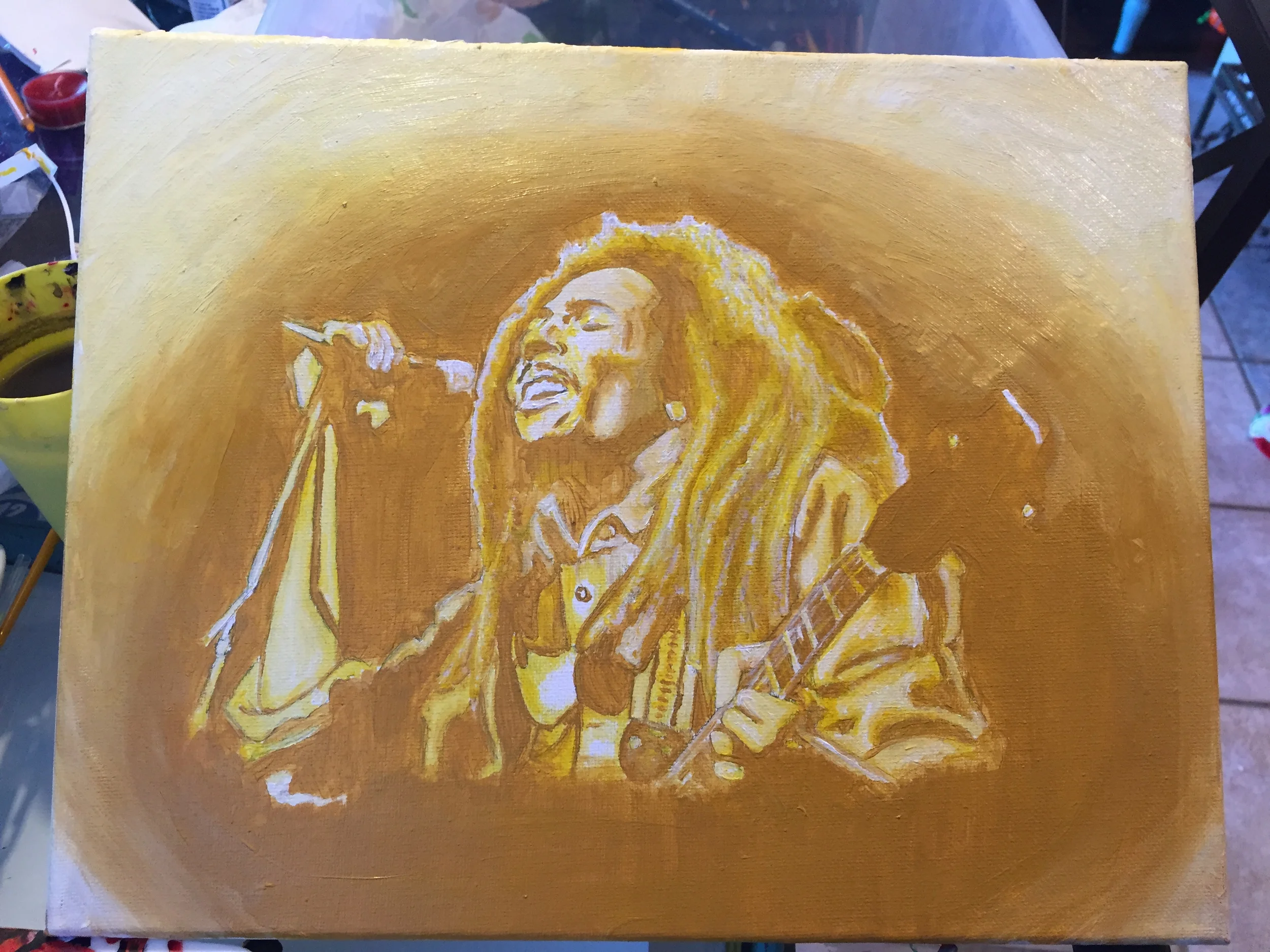Bob Marley Monochromatic 11x14
