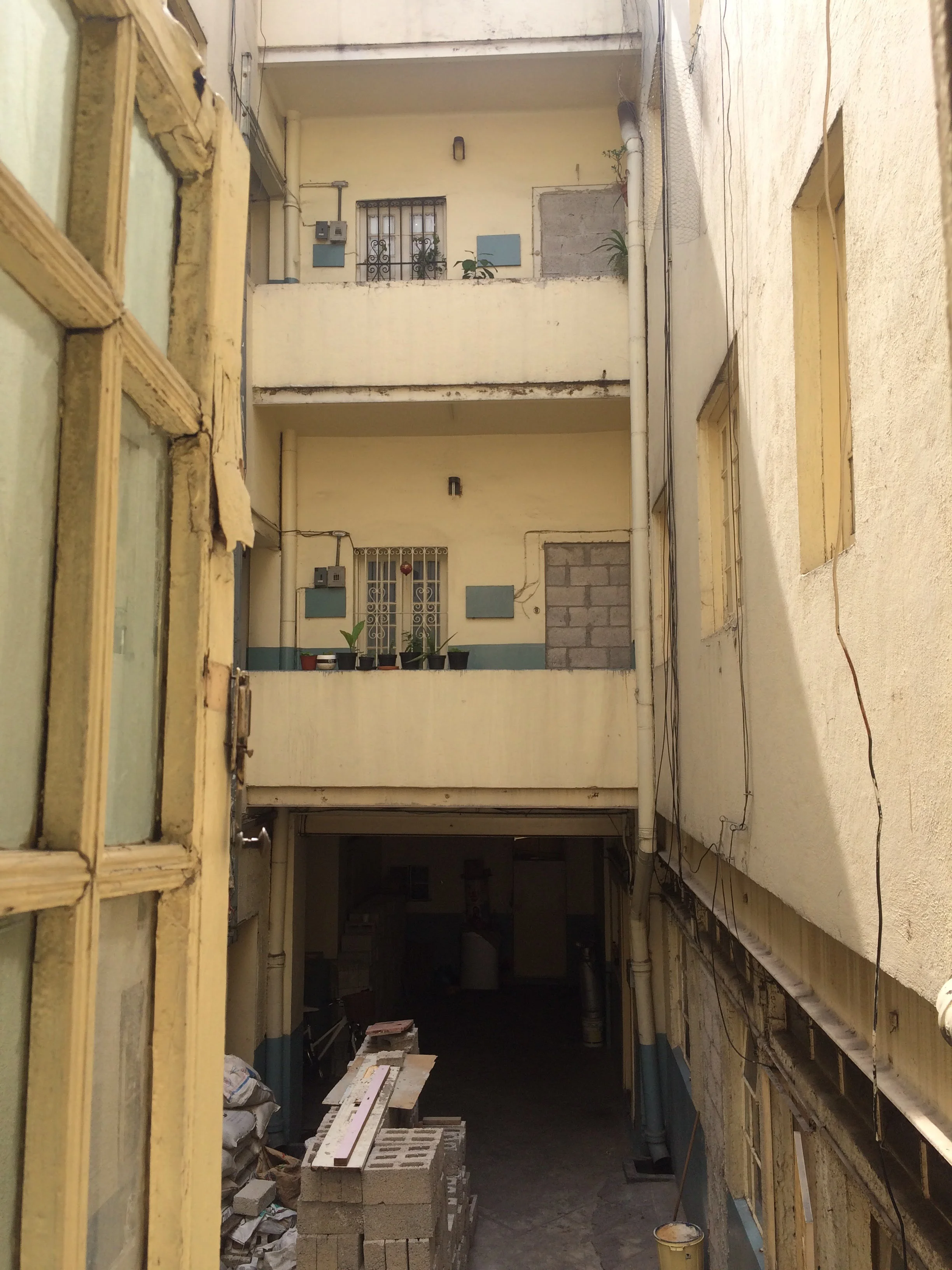 Windows are bricked over as tenants are evicted
