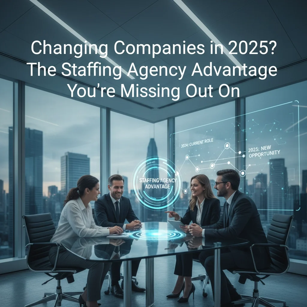 Changing Companies in 2025? The Staffing Agency Advantage You're Missing Out On