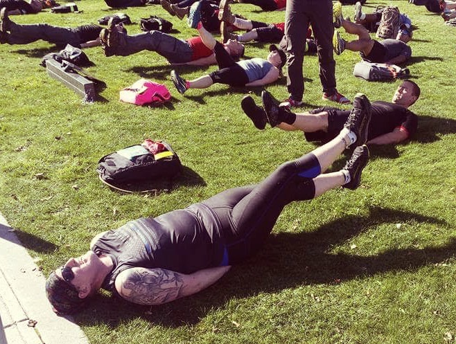 Mel during her GORUCK 9/11 Light Challenge