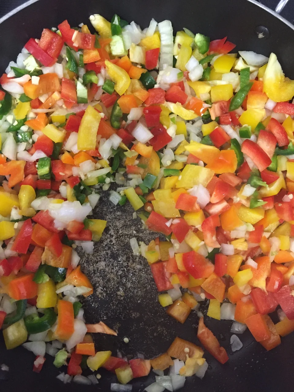 Sautéing veggies