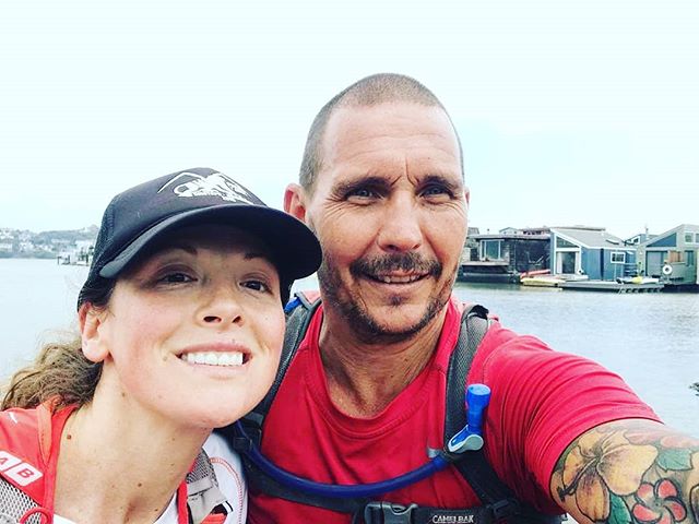 Christian and his cousin, Anna, cheesing in Sausalito just one day before he hits San Francisco #california #runacrossamerica