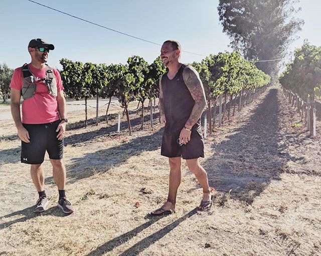 Grapes and good friends making this last stretch a little easier. To run with Christian in San Francisco, or to donate, check out the link in our bio.