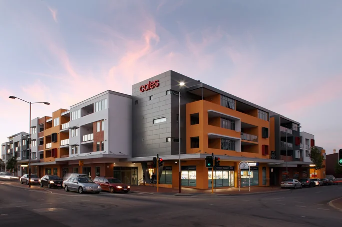 Tyne Square, Northbridge A joint venture project, Tyne Square included the development of an inner city Coles Supermarket, ground floor specialty retail and 82 residential apartments on the floors above. 