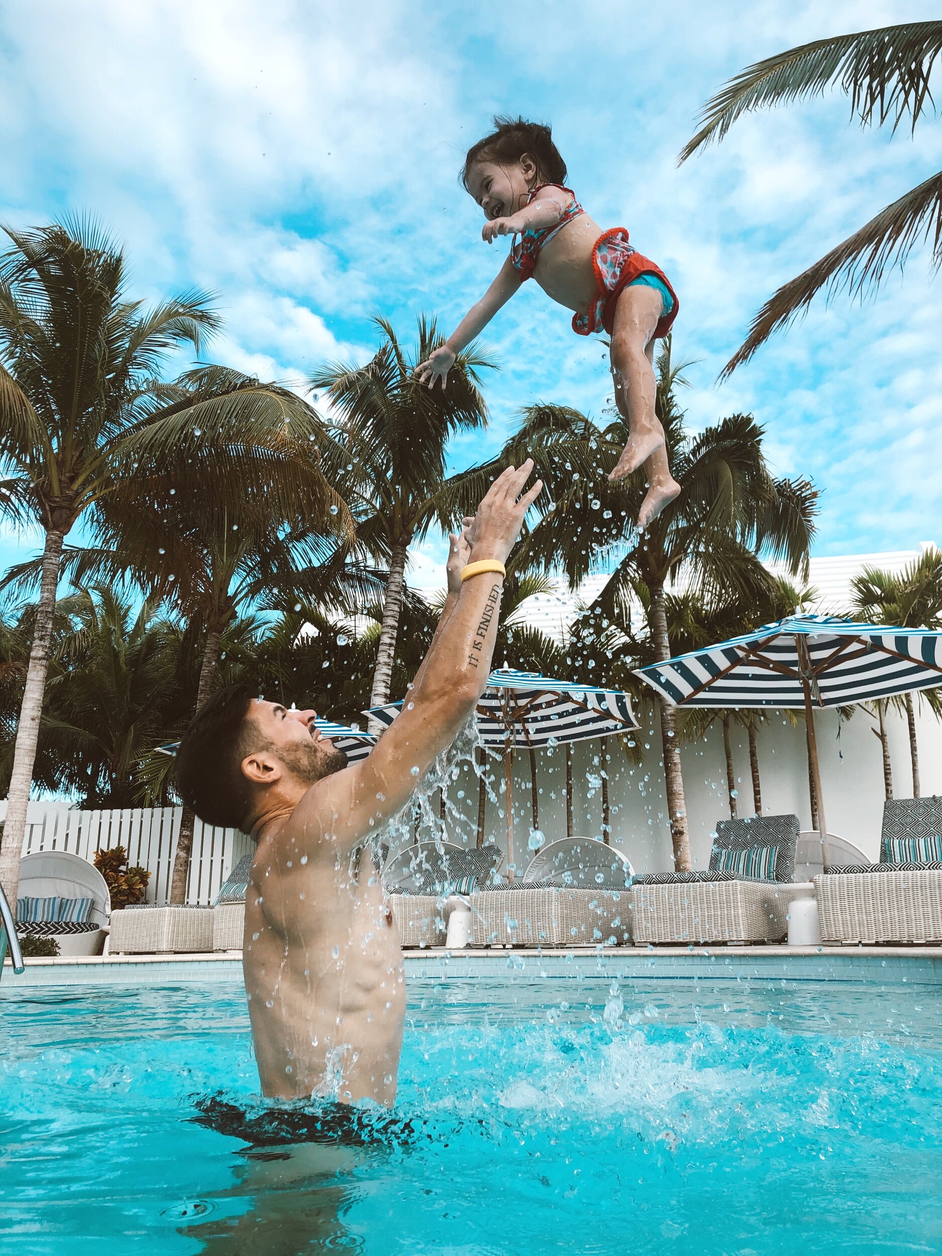 Father-daughter-pool-Florida-Keys-Isla-Bella-Beach-Resort