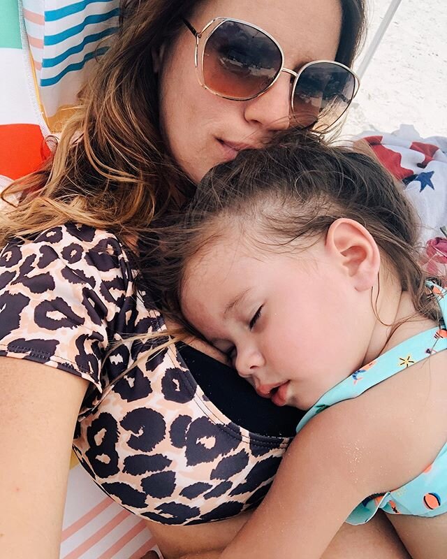 Just my sweet sleeping baby girl on our last little getaway before welcoming her baby brother into the world next month. I want to remember this moment forever💕