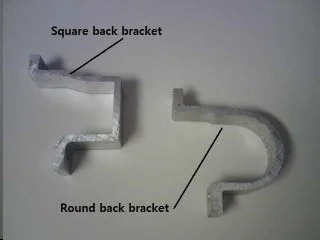 Aluminum Back Brackets for IGD E/Z Slide Gate Track Systems