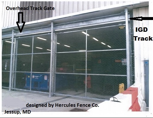 Overhead Cantilever Slide Gate Track System