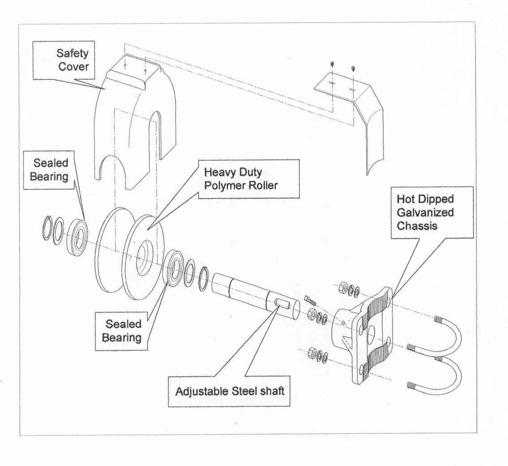 Details about  / 29504-FS400 BATTERY GATE ROLLER