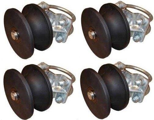 NEW Nylon Cantilever Slide Gate Roller Wheel # CR-704-RR 4/" Round Post