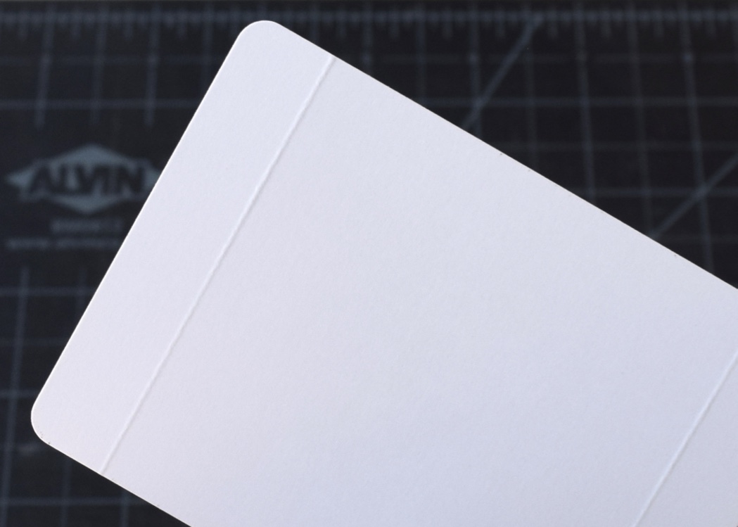 scored fold line (back)