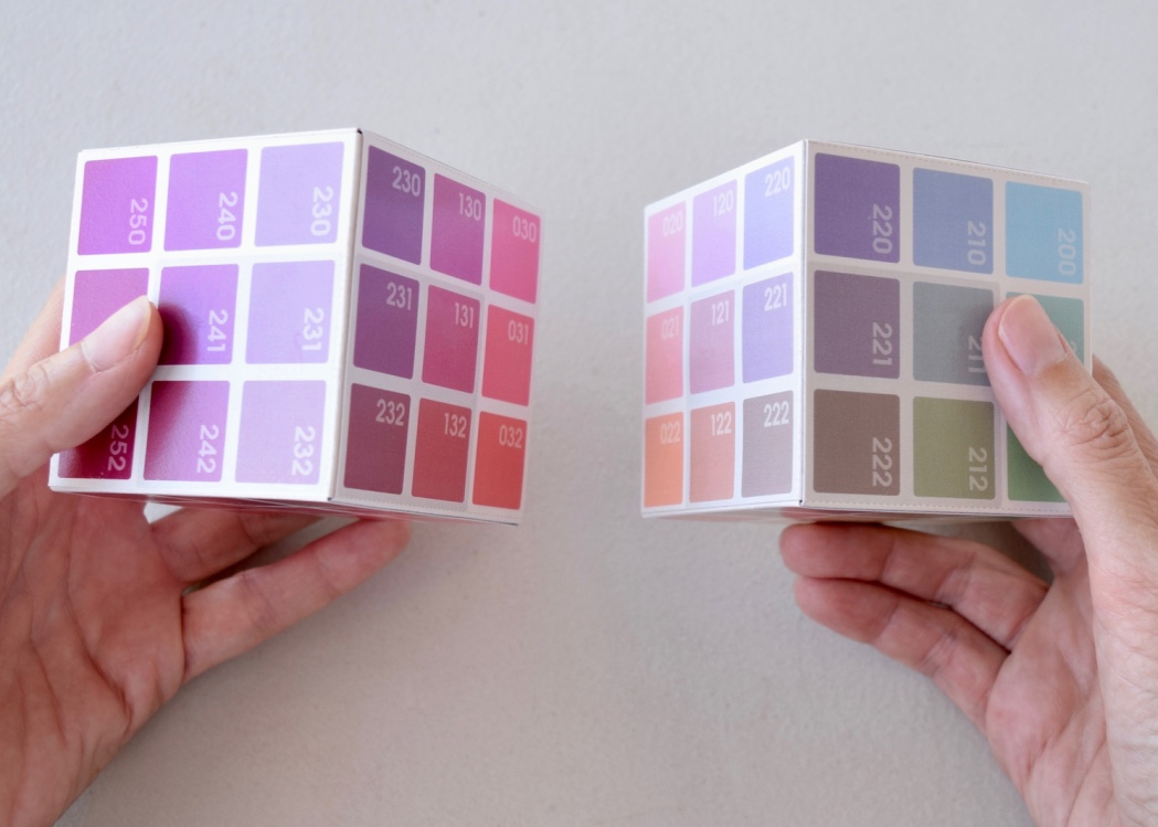 the 'inside' of the Magenta Corner (l) and the White Corner (r)