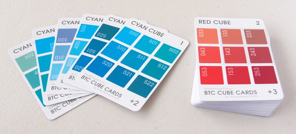 BTC Cube Cards | a set of 6 Cube Cards for each 6-sided Colour Cube