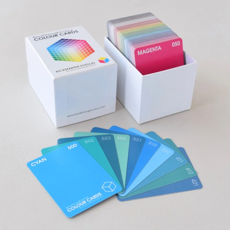 the BreakThroughColour boxed set, with a sampling of Cyan